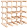 20 Bottle Wine Rack Solid Pine Wood 46.5 x 23 x 46.5 cm Brown