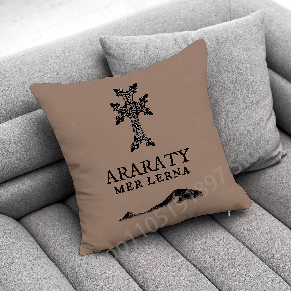 Armenia Flag Passport Logo Throw Pillow Case For 45x45cm 40x40cm 30x30cm 50x50cm 55x55cm Square Home Pillowcase Case