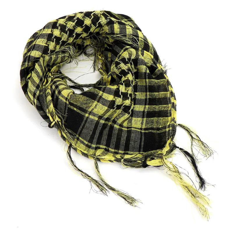 135Pcs 100X100Cm Outdoor Hiking Scarf Military Arab Tactical Desert Scarf Army Headwear Tassel T Universal Bandana Scarf Mask