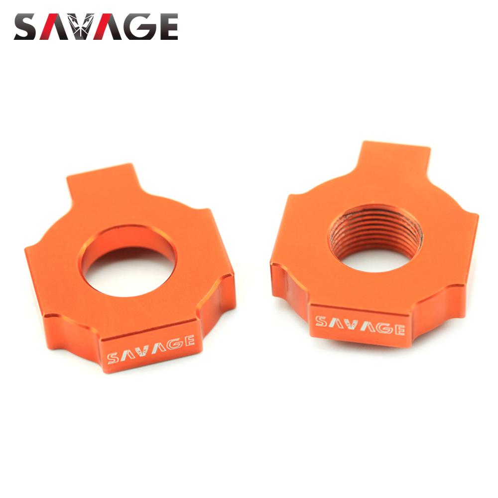 For EXCF EXC 525 500 450 400 350 300 250 200 125 SX SXS XCW MXC Chain Adjuster Regulator Sliders Motorcycle Axle Block Tensioner