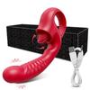 Tongue Licking G Spot Vibrator Female 10 Modes Swing Nipple Clitoris Dildo Multiple Stimulation Adult Goods Sex Toys for Women