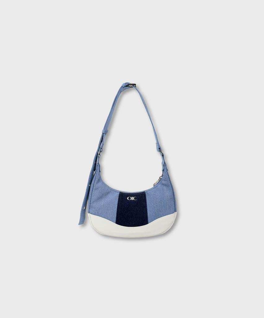 Oioi Collection Daily Denim Shoulder Bag_Blue