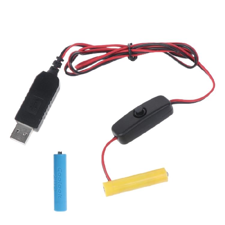 Universal 3V AAA USB Power Converter Battery Eliminator Replace 2pcs AAA Battery