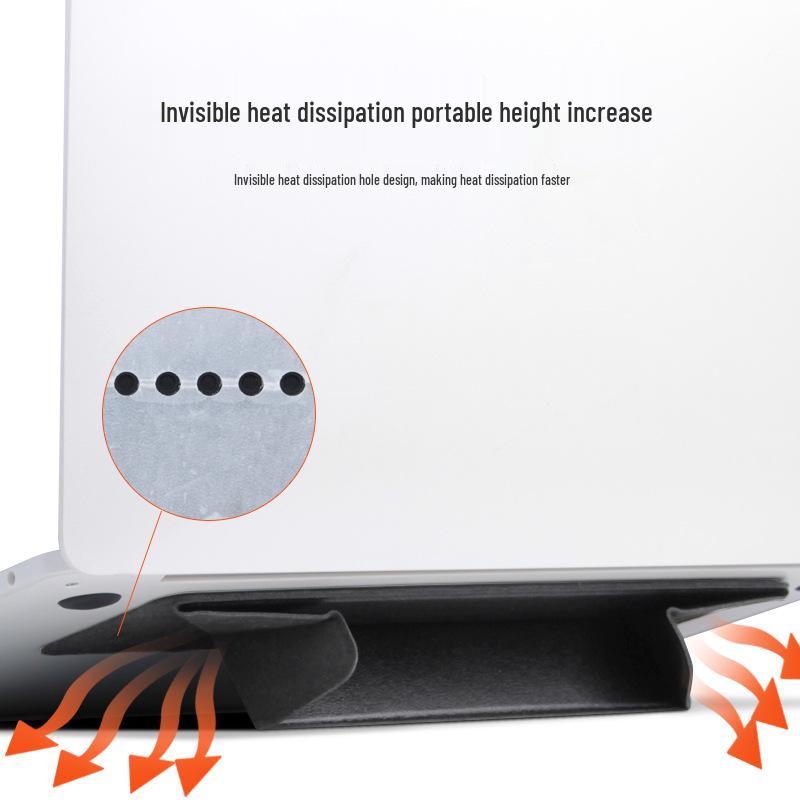 Portable Laptop and Tablet Stand with Heat Dissipation – Invisible, Foldable Holder for MacBook Pro