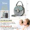 Shoulder PU with Stands Perfect for and Black NICOLE&DORIS Women's Bag, Handbag, Small, Crossbody, 2-Way, Leather, Cute, Round, Divided, Waterproof,