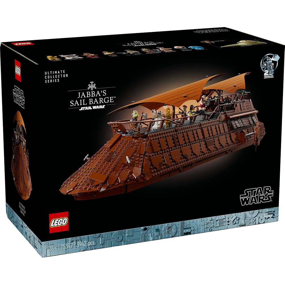 LEGO Star Wars Jabba's Sail Barge Toy Building Set 75397 for Kids and Adults