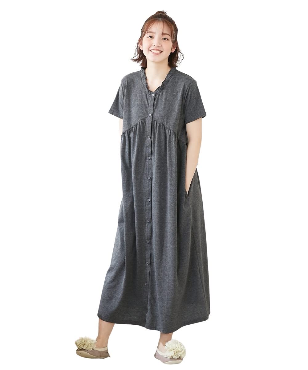 

Nissen Платье-пижама для беременных со сборками и угольное, размер 3L, женская одежда для дома/пижама для кормления, с коротким рукавом (Дородовый - Послеродовый), Хизер,