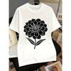 Women'S White T-Shirt Crew Neck Graphic Tee, Unisex Casual Summer & Spring Top, Breathable All-Season Comfort, Versatile Casual Attire for Women & Men