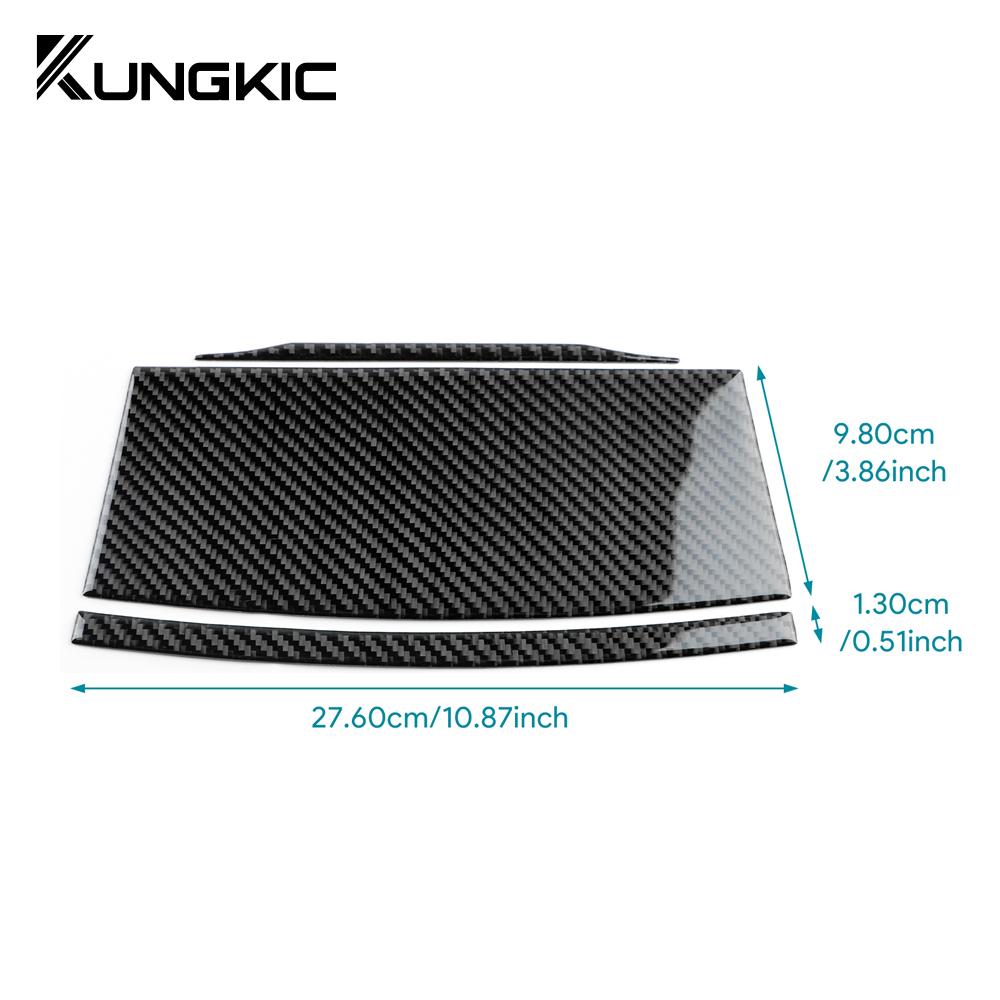 Real Soft Carbon Fiber Sticker for Acura ILX 2013 2014 2015 2016 2017 2018 2019 2020 2025 2025 Car Central Control Screen Trim