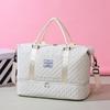 Fashion Short Trip Rhombus Dry and Wet Separation Sports Handbag Yoga Fitness Bag Large Capacity Shoe Cango Travel Bag