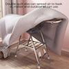 Indoor/Outdoor Silver Stainless Steel Heavy Duty Laundry Drying Rack Clothing Shelf forUse Best Used for Shirts Pants
