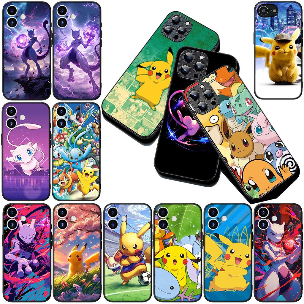 Cover for Samsung Galaxy S24 S25 S23 FE Ultra Plus S7 Edge S25+ S23+ A56 5G Phone Case Mewtwo P-Pokemons Mew two P-Pikachus