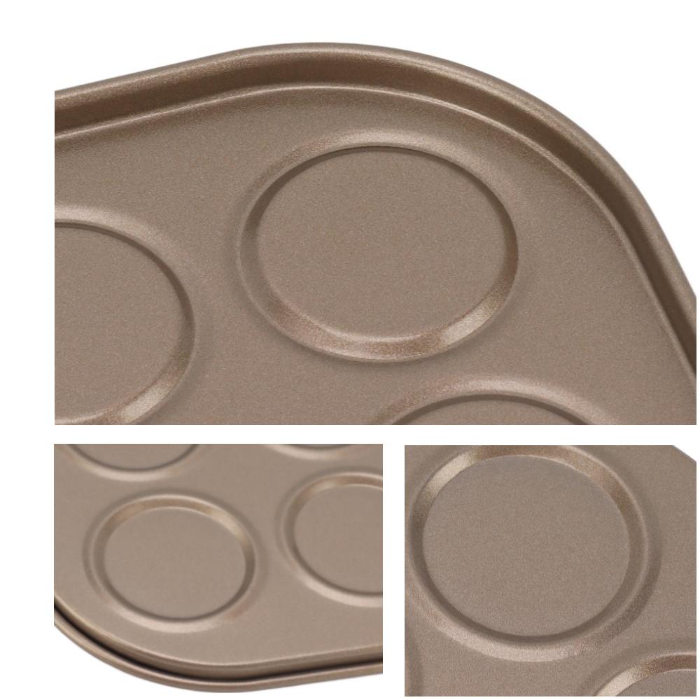 Non-Stick Coating Muffin Top Pan Carbon Steel Baking Mold Tray Macaron Bakeware Pan Macaron Baking 25Hole