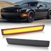 LED Front Fender Orange Side Marker Lights Compatible with 2015-2020 Dodge Challenger