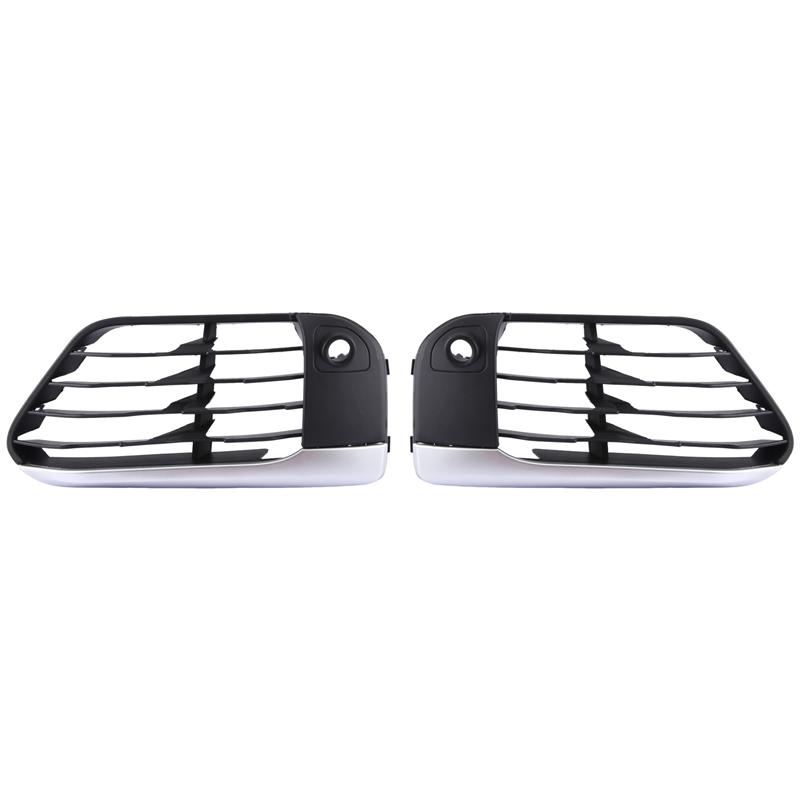 51117453987 51117453988 Front Bumper Windscreen Front Bumper Outer Grille Left+Right Auto Car For BMW F48 X1 2016--A02G