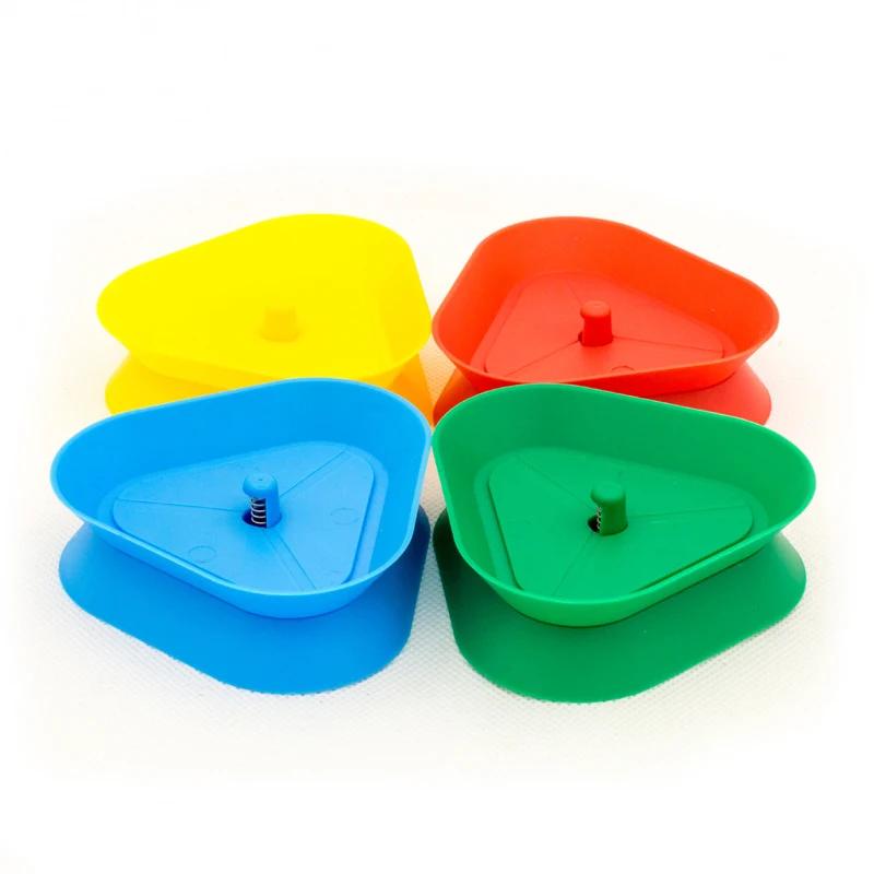 4Pcsset Triangle Shaped Playing Card Holder Lazy Person Poker Seat Board Game Cards Stand For Children Seniors Free Your Hands