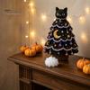 Albero Decorativo Divertente di Halloween Kit all'Uncinetto, Kit Fai da Te Gatto Nero Zucca Strega con Strumenti Cappello Fantasma Kit per Creazione Decorazioni Casa Festiva, Fatto a Mano