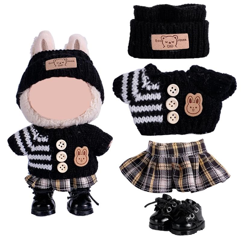 Fashion Doll Clothing Set For Anime Figure Doll 17cm Standing Doll Display Children Interactive DressingUp Doll Clothes