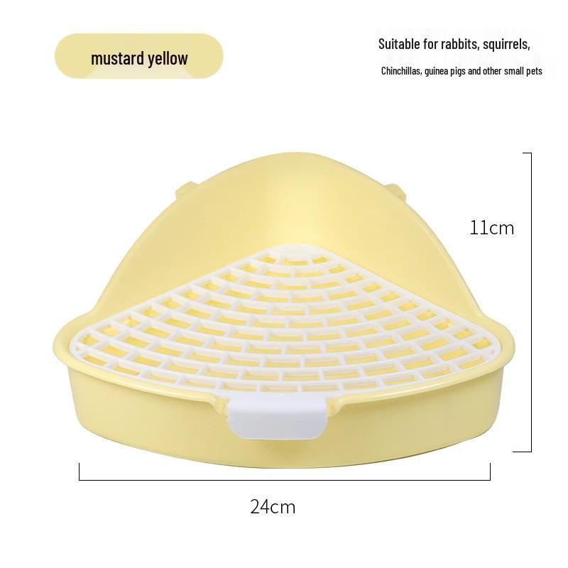 Rabbit and Guinea Pig Anti-Tip Urine Potty - Fixed Style for Chinchillas