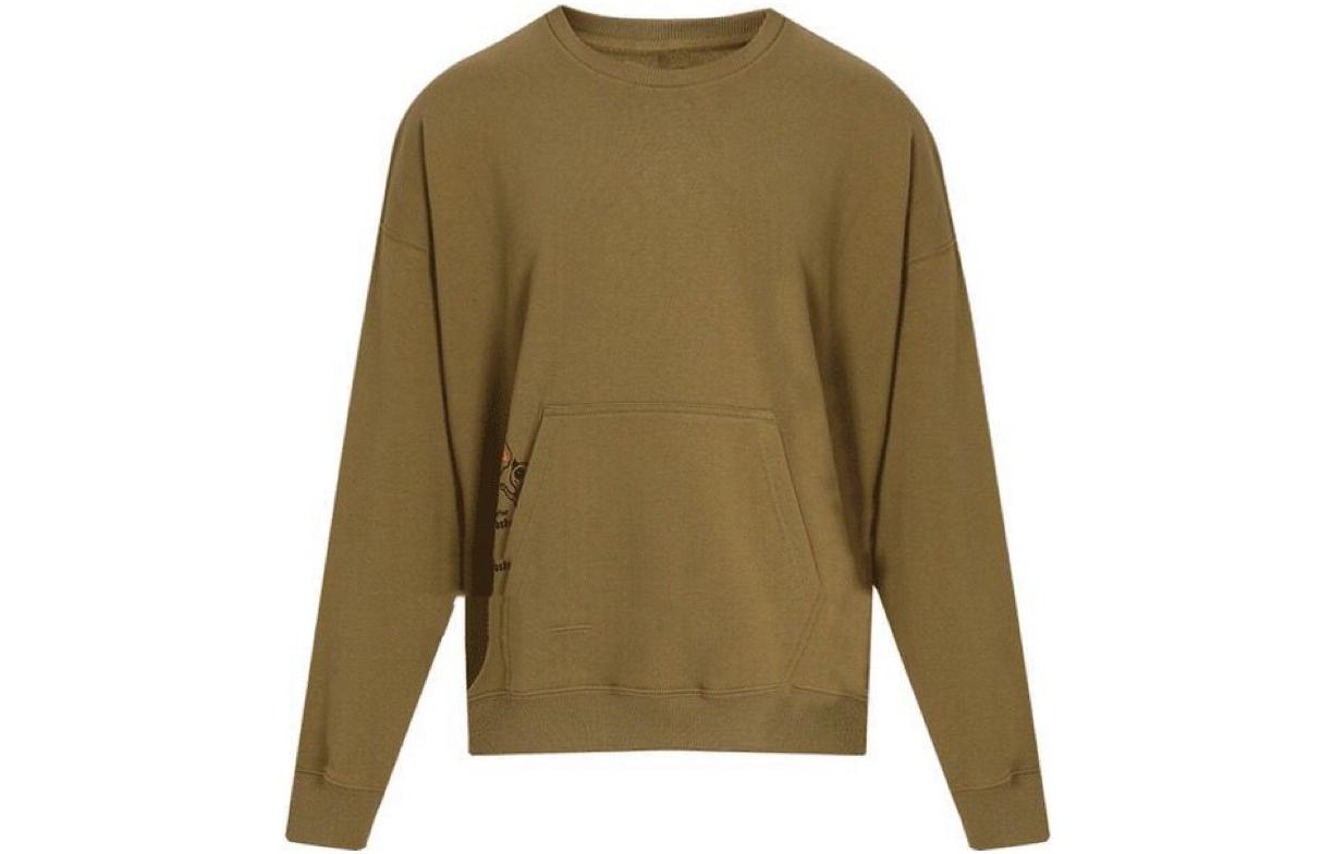 Vans Sweatshirts Men s Brown Crew Neck Moderate Regular VN0A54OLZBN XL