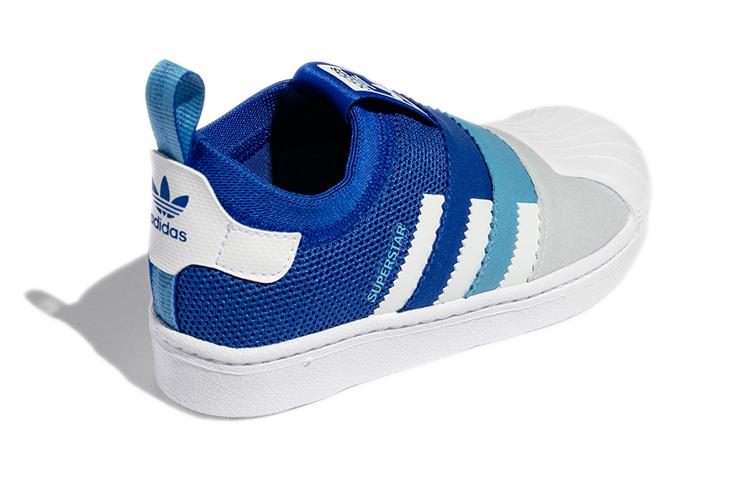 adidas Originals SUPERSTAR 360 2.0 Comfortable Low Top Kids' Skateboarding Shoes Blue Children Aged 3 7 Years Old H02733