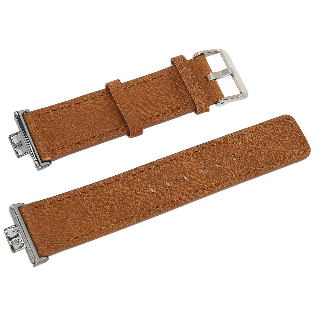 Leather Band Compatible for HUAWEI Watch FIT Replacement Watch Band Strap Bracelet WristbandsBrown