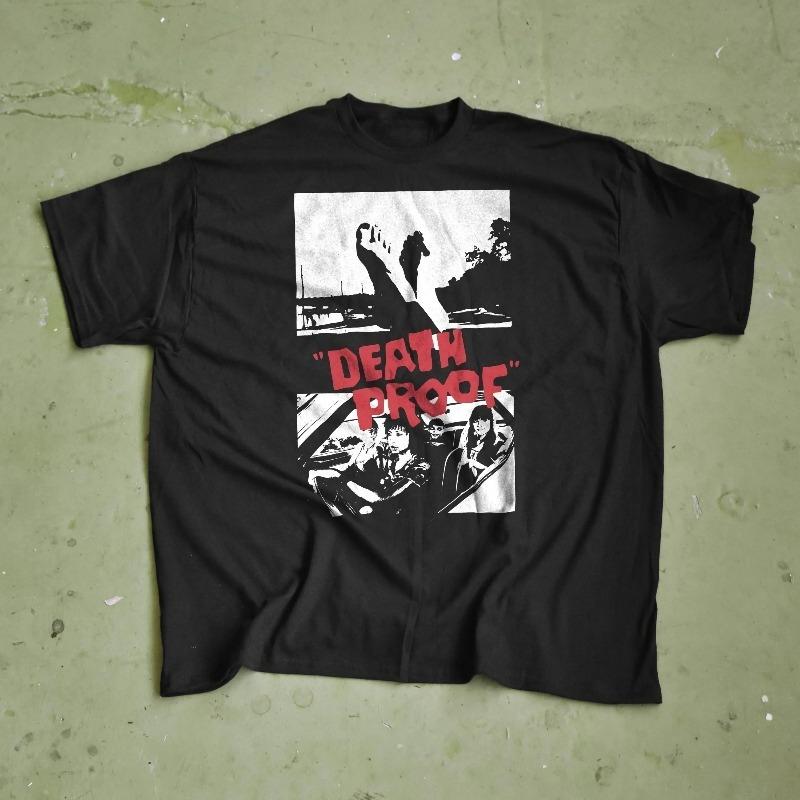 Death Proof TShirt Quentin Tarantino Vintage TeeSummer unisex Loose and Breathable cotton Tshirt Top S