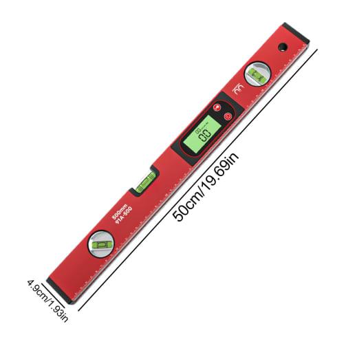 Digital Spirit Level, Digital Inclinometer, Aluminum Alloy Spirit Level with Triple Bubble, Shock-Resistant Design, for Home Improvement and Construct