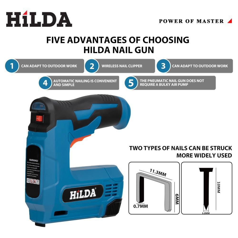 Rechargeable Wireless Lithium Battery Nail Gun: Portable Woodworking Brad Nailer