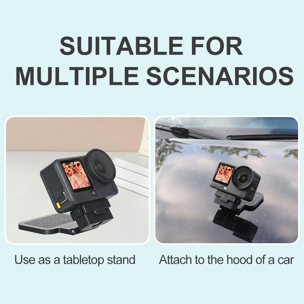 For DJI Action 6 Magnetic Mounting Base 180° Adjustable Stand For Desk Car Tripod Conversion Desktop Bracket