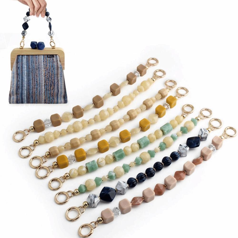 DIY Decoration Acrylic Beads Bag Chain Replaceable Lanyard Bag Charms Accessory Metal Chain Key Chain Handle Chain Bag Ornament