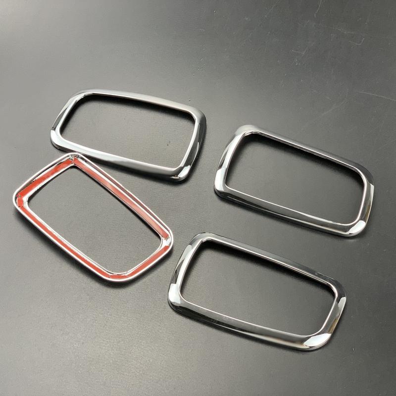 For Mitsubishi ASX ABS Chrome Trim Handle Bowl Decoration Box Ring 4PCS/lot for Mitsubishi ASX Auto Accessories