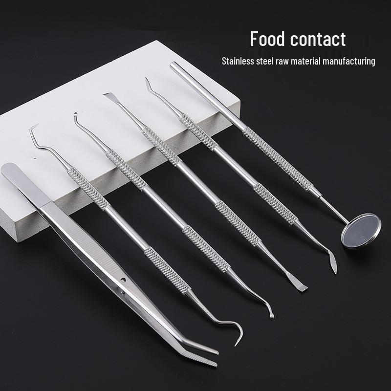 Lighted Dental Calculus Remover & Cleaning Mirror - Tartar Trimming Tool Set