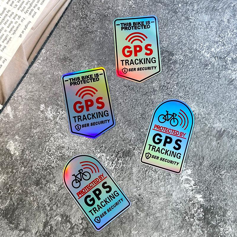 GPS-Tracking Reflektierender Laser-Aufkleber, Wasserdichte Vinyl-Sicherheitswarnung für Oberrohr am Rennradrahmen