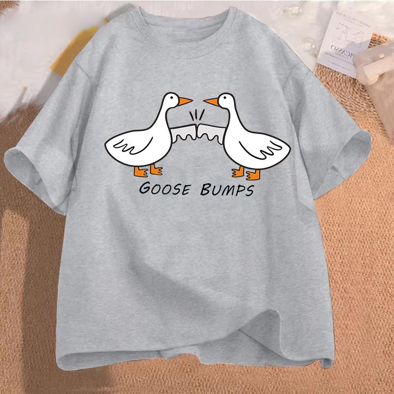 Silly Goose On The Loose T Shirts for Men Women Funny Cowgirl Western Tee Shirt 90s Fashion Graphic T-shirt Short Sleeve Clothes