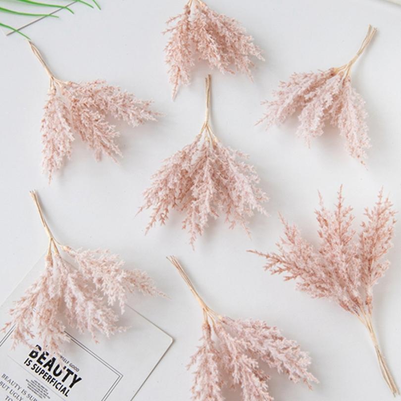 5/10Pcs Artificial Plant Golden Silvery Branch Christmas Tree Wreath Homes Wedding Accessory High Quality Artistic Decoration