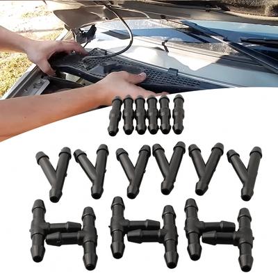 Splitter Fittings Black T/Y/I Type Washer Hose Connector
