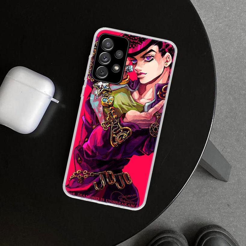 JoJo Adventure Higashikata Josuke Phone Case Cover for Samsung Galaxy A12 A22 A32 A52 A72 A02S A51 A50S A31 A20S A10S Note 20 Ul