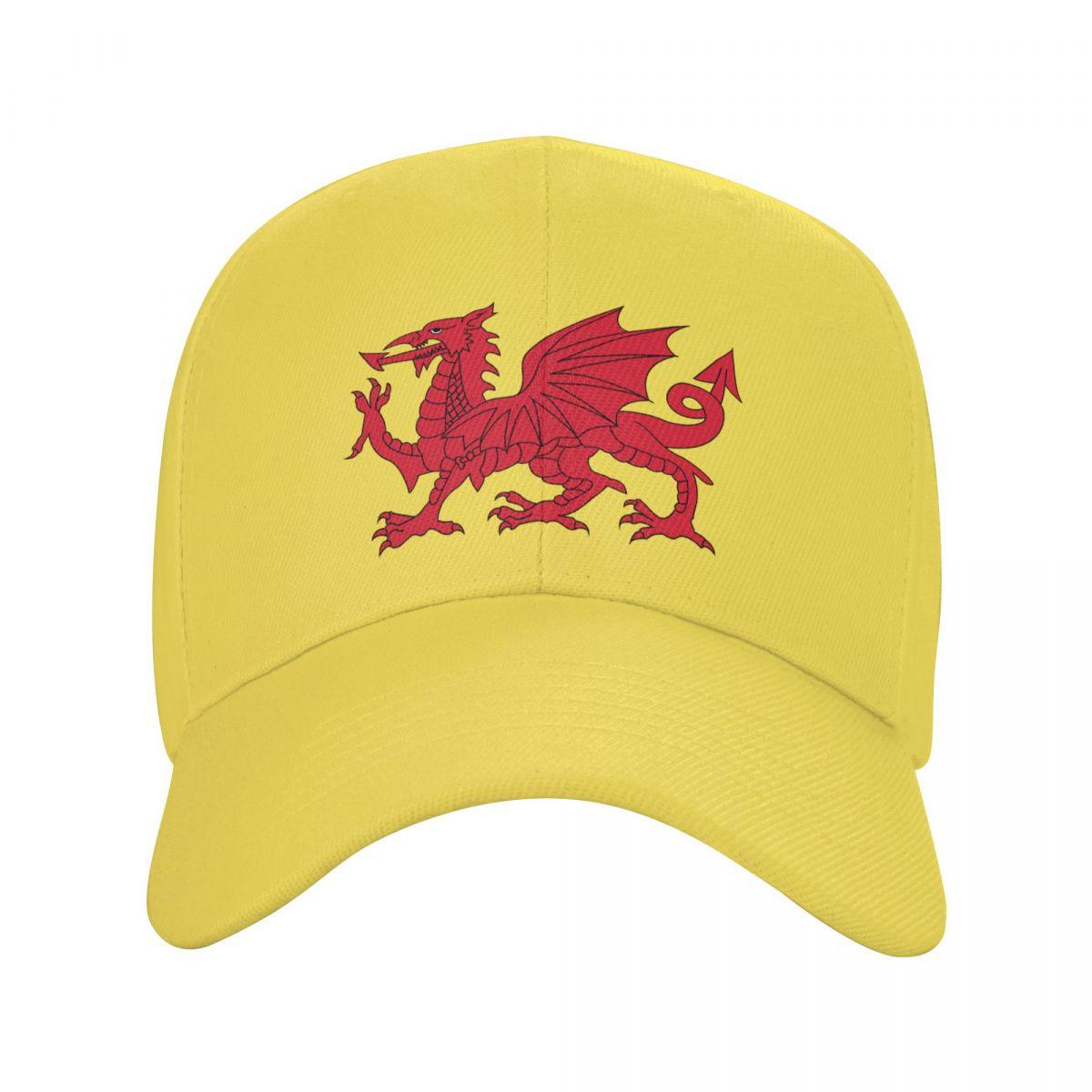 

Бейсболка с флагом Уэльса и красным драконом для женщин унисекс, персонализированная регулируемая унисекс, валлийская шляпа гордого папы, кепки Snapback в стиле хип-хоп Adjustable Cap