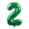 1pcs 32inch Large Dark Green Number Balloons Spring Jungle Safari Birthday Party Foil Balloon 0 1 2 3 4 5 6 7 8 9 globos Balls