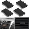 4PCS Front Row AC Vent Air Conditioning Vent Outlet Tab Clips Fit for Toyota for Corolla Black