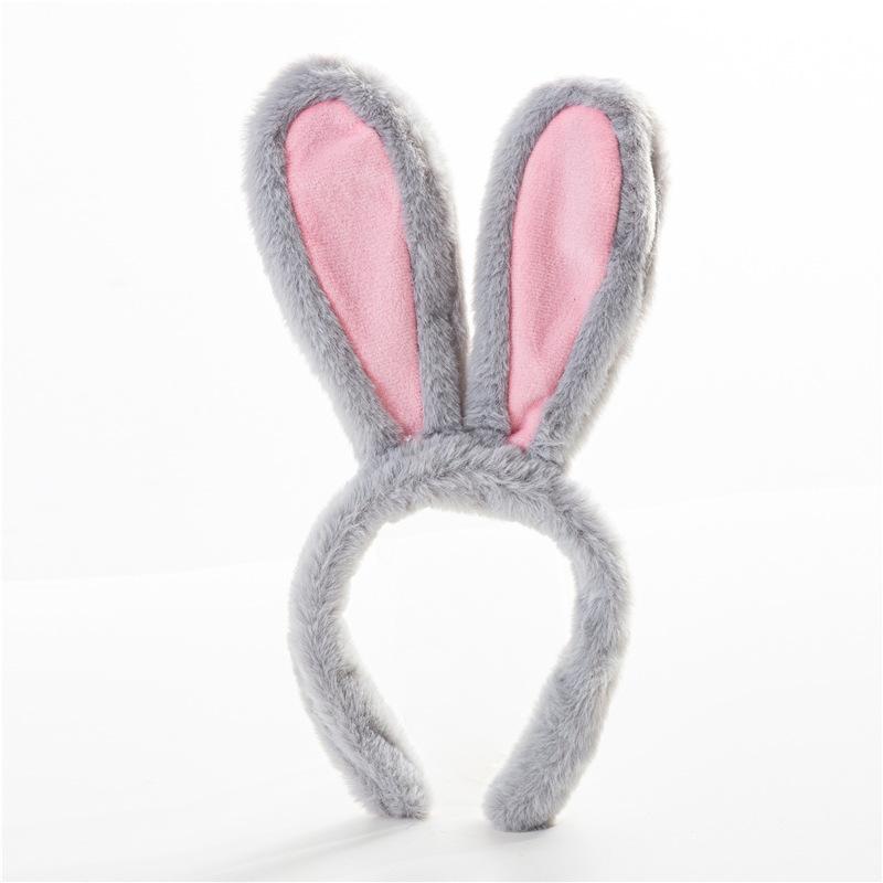 Cute Cartoon Headband with Plush Rabbit Ears