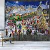 Christmas New Year Santa Claus Tapestry Living Room Sofa Home Decoration Christmas Gift