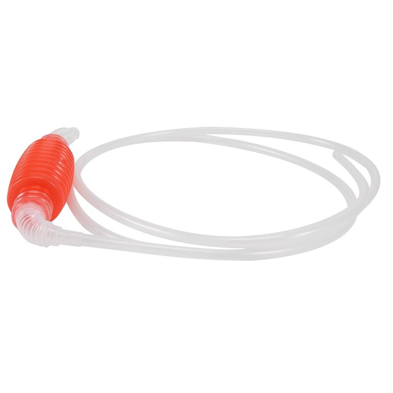 Precise 1.9 Meter Red Syphon Tube Hand Fuel Pump Siphon Hose Gas Oil Water Fuel Transfer Siphon Pump For Water
