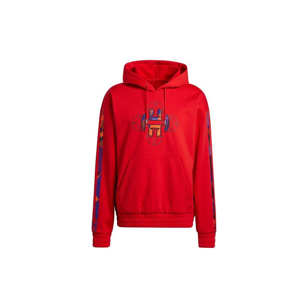 adidas Red Men's Harden Basketball Series Hooded Sweatshirt H37613