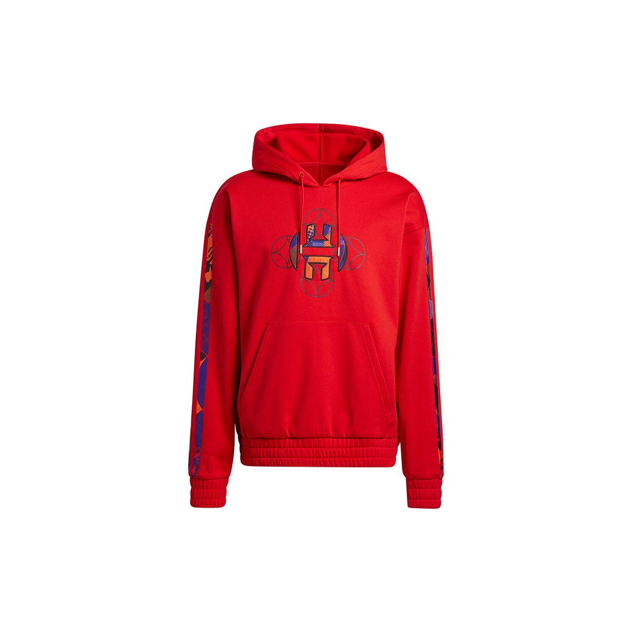 

adidas Red Men s Harden Basketball Series Hooded Sweatshirt H37613 XL