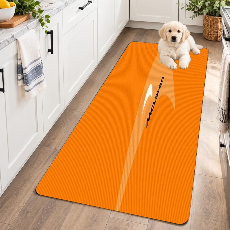 Flannel Kitchen Mat McLaren Soft Area Rug Non Slip Floor Carpet Home Decoration