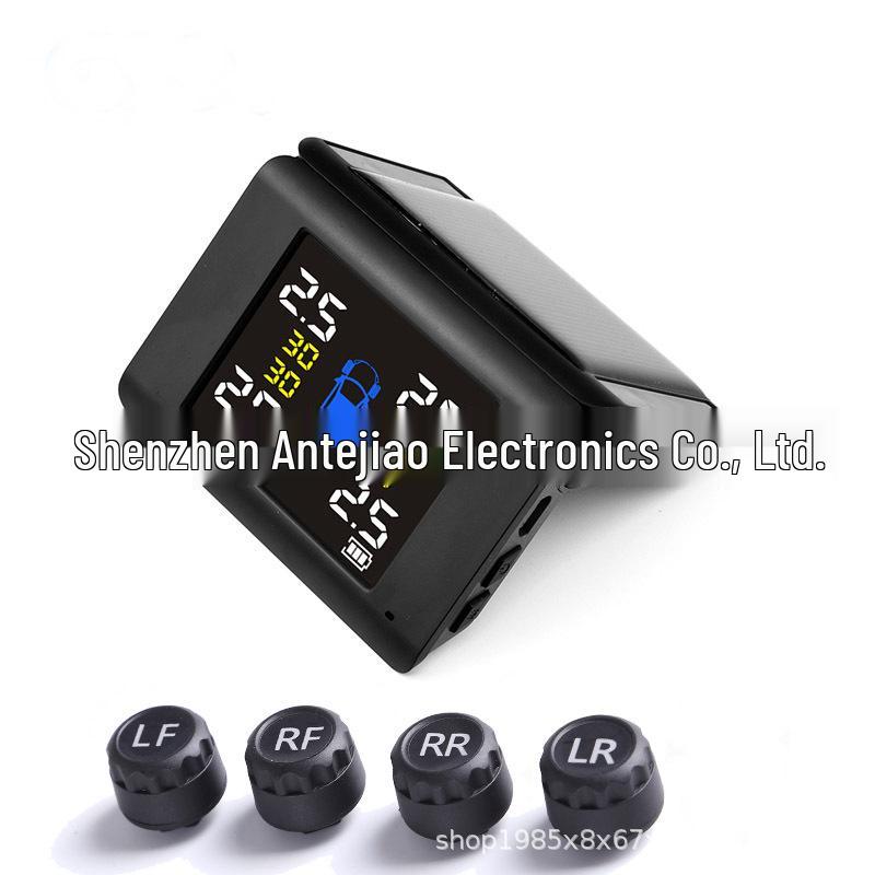 

Wireless Solar Tire Pressure Monitoring System with Large Screen