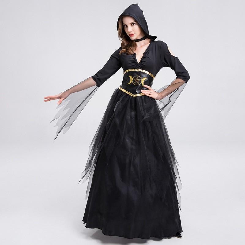 Stylish And Alluring Witch Costume Dress For Women Ideal For Halloween Parties