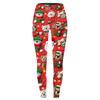 Women's Casual Fashion Outdoor Halloween Printed Slim Elastic Yoga Pants Cropped Pants